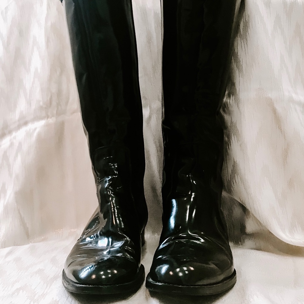 Fratteli Rossetti Chic Black Gloss Riding Boots.